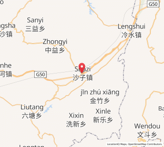 Map of Shazi, Chongqing