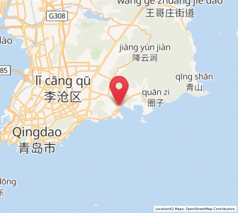 Map of Shazikou, Shandong