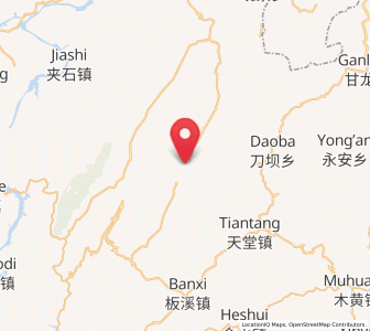 Map of Shazipo, Guizhou