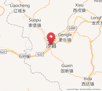 Map of She Xian, Hebei