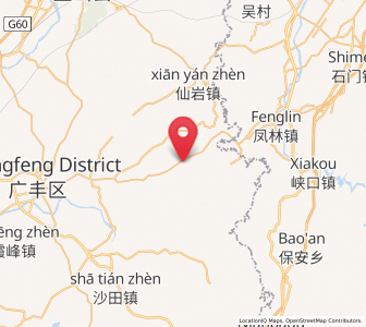 Map of Shehou, Jiangxi