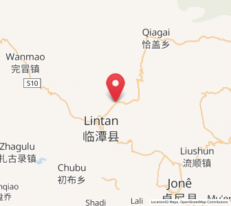 Map of Shencang, Gansu