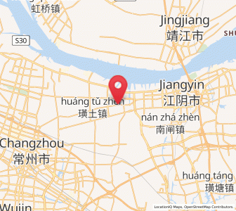 Map of Shengang, Jiangsu