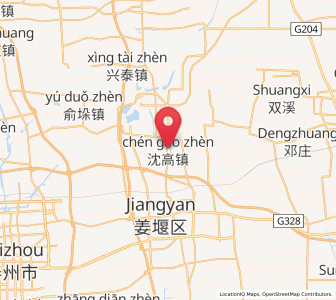 Map of Shengao, Jiangsu