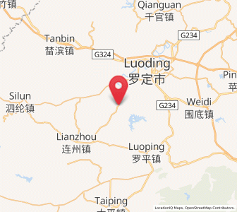 Map of Shengjiang, Guangdong