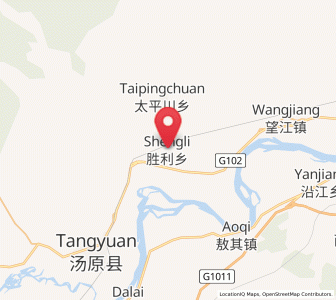Map of Shengli, Heilongjiang