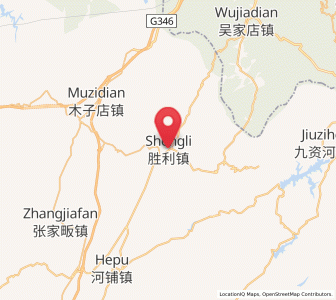 Map of Shengli, Hubei