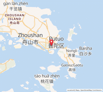 Map of Shenjiamen, Zhejiang