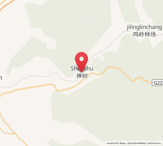 Map of Shenshu, Heilongjiang
