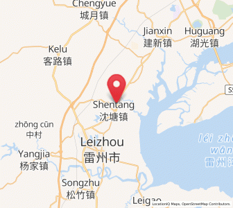 Map of Shentang, Guangdong