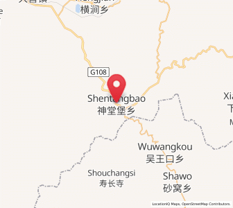 Map of Shentangbao, Shanxi