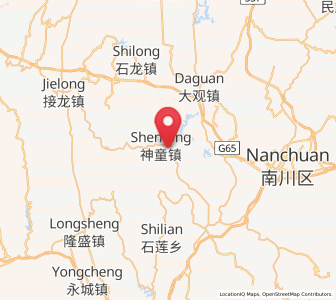 Map of Shentong, Chongqing