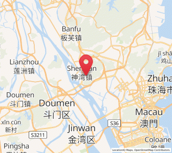 Map of Shenwan, Guangdong