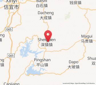 Map of Shenzhen, Guangdong