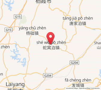 Map of Shewopo, Shandong