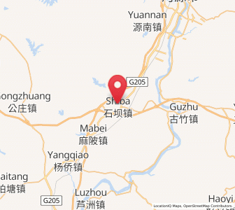 Map of Shiba, Guangdong