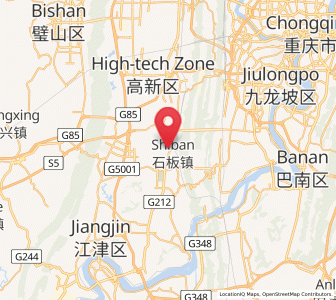 Map of Shiban, Chongqing
