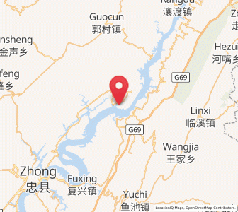 Map of Shibao, Chongqing