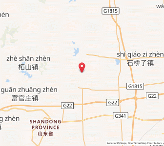 Map of Shibuzi, Shandong