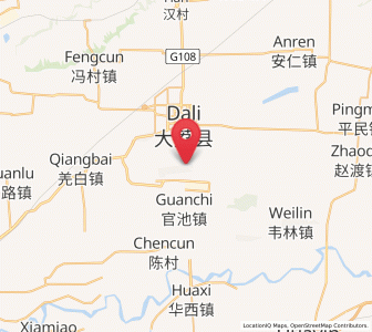 Map of Shicao, Shaanxi