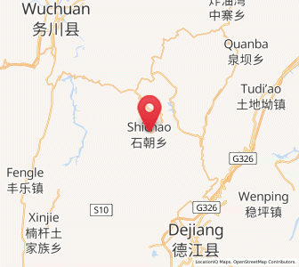 Map of Shichao, Guizhou