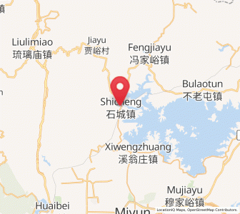 Map of Shicheng, Beijing