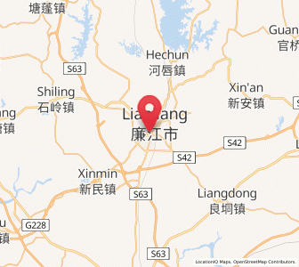 Map of Shicheng, Guangdong