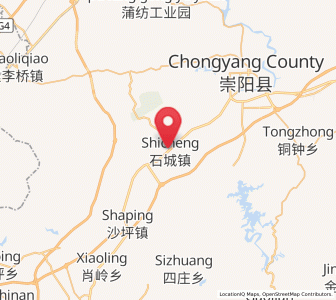 Map of Shicheng, Hubei