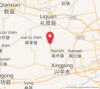 Map of Shide, Shaanxi