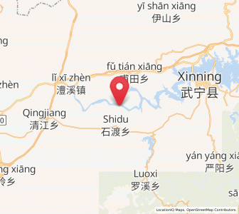 Map of Shidu, Jiangxi