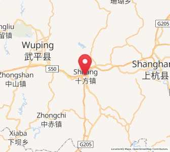Map of Shifang, Fujian