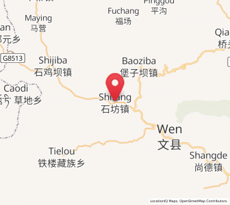 Map of Shifang, Gansu