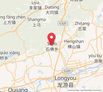 Map of Shifo, Zhejiang