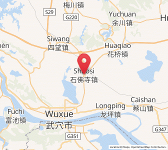 Map of Shifosi, Hubei