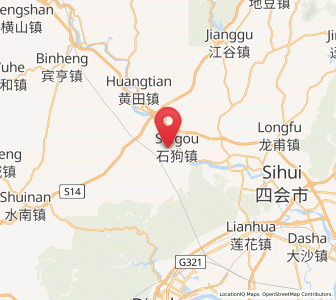 Map of Shigou, Guangdong