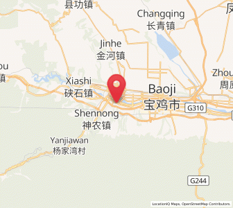 Map of Shigu, Shaanxi