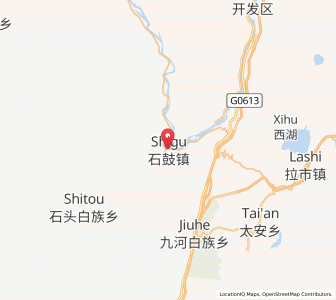 Map of Shigu, Yunnan