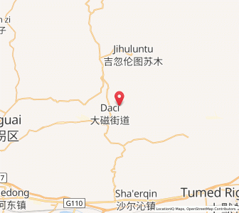 Map of Shiguai, Inner Mongolia