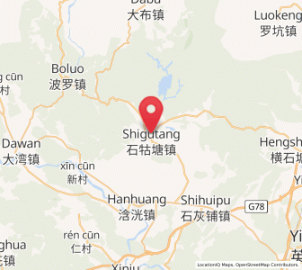 Map of Shigutang, Guangdong