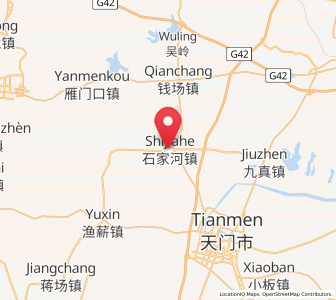 Map of Shihe, Hubei