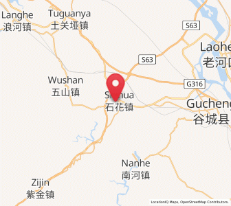 Map of Shihua, Hubei