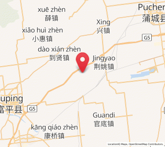 Map of Shijia, Shaanxi