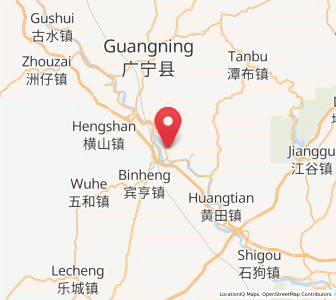 Map of Shijian, Guangdong