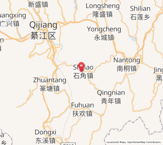 Map of Shijiao, Chongqing