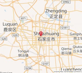 Map of Shijiazhuang, Hebei