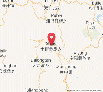 Map of Shijie, Yunnan