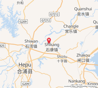 Map of Shikang, Guangxi