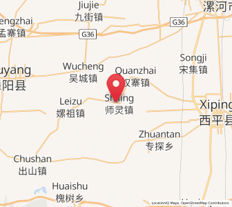Map of Shiling, Henan