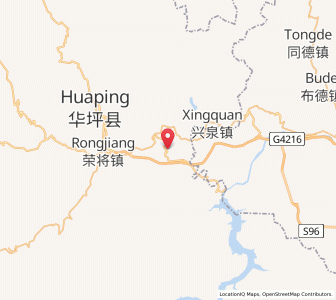 Map of Shilongba, Yunnan