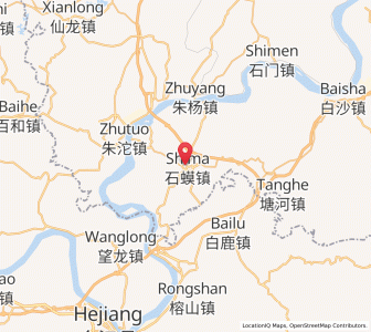 Map of Shima, Chongqing